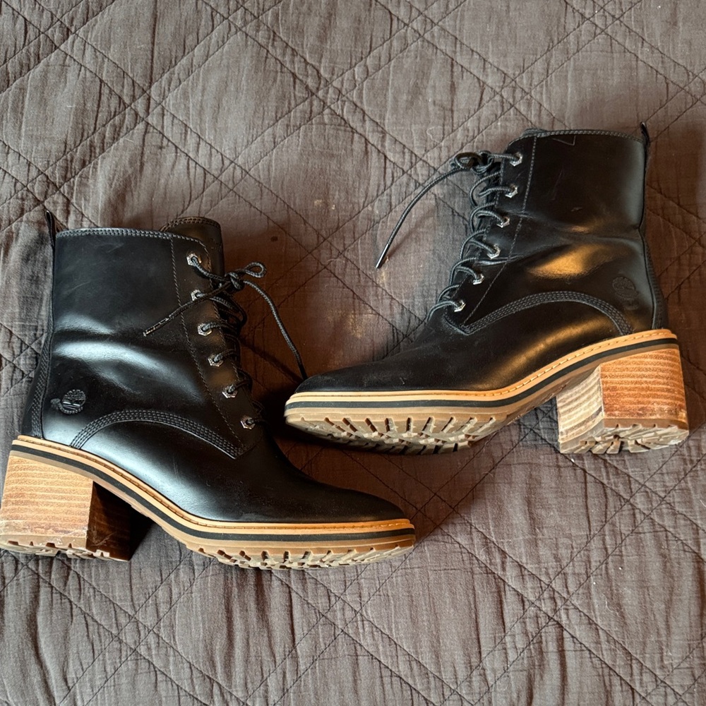 Timberland Black Lace Up Boots